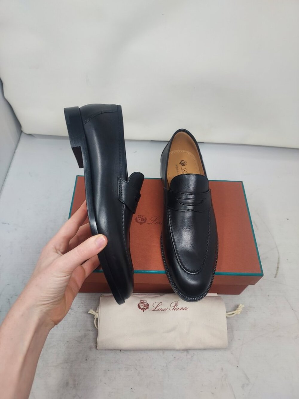 Loro Piana WOMENS Black Sergio Loafer